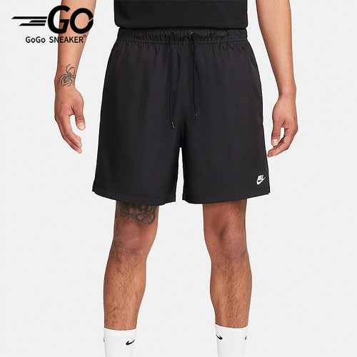 Nike/耐克正品男士logo字母刺绣系带直筒运动短裤FN3307-010