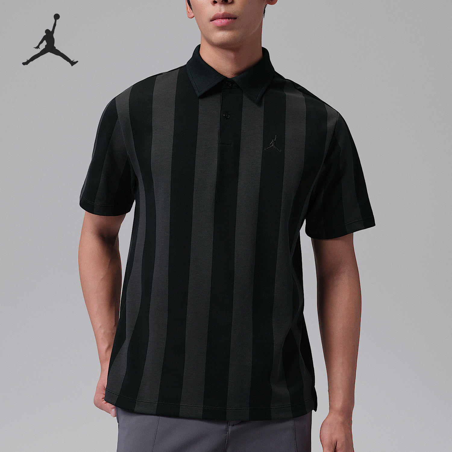 Nike/耐克官方正品Jordan男士简约条纹刺绣短袖POLO衫IF2931-010
