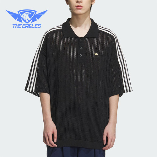Adidas/阿迪达斯正品三叶草男士运动休闲时尚针织透气短袖KE5815