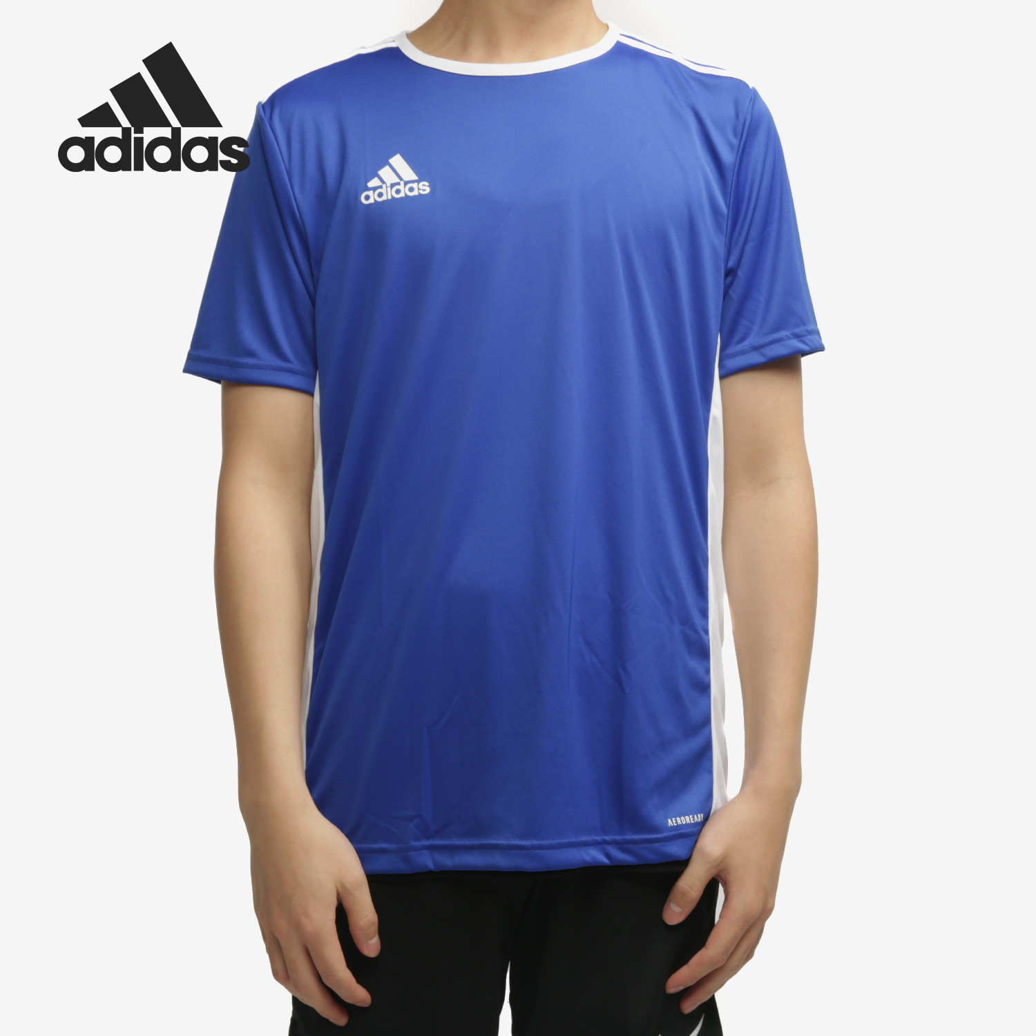 Adidas/阿迪达斯正品Entrada 18 男子足球组队短袖队服 CF1037