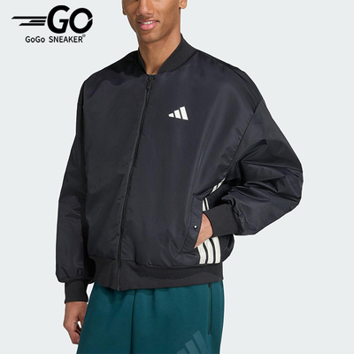 Adidas/阿迪达斯正品2025秋季款男士日常立领保暖运动棉服JN1825