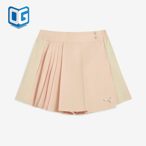 Puma/彪马正品2025夏季款女士透气休闲经典百褶半身裙633252-19