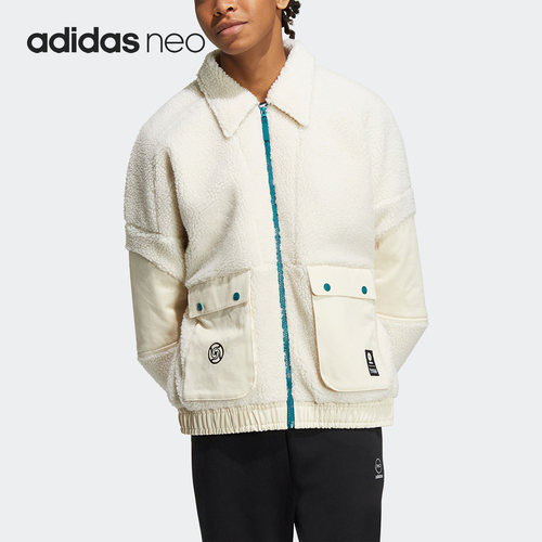 Adidas/阿迪达斯正品新款NEO男女拉链运动休闲夹克外套HZ2427