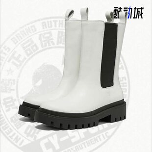 Skechers/斯凯奇新款时尚女子厚底耐磨长款马丁靴 167345
