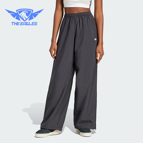 Adidas/阿迪达斯正品三叶草女士梭织宽松透气运动裤JX9206