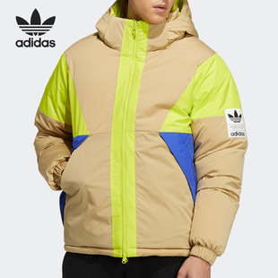 H66016 三叶草男子连帽双面穿运动羽绒服 Adidas 阿迪达斯正品