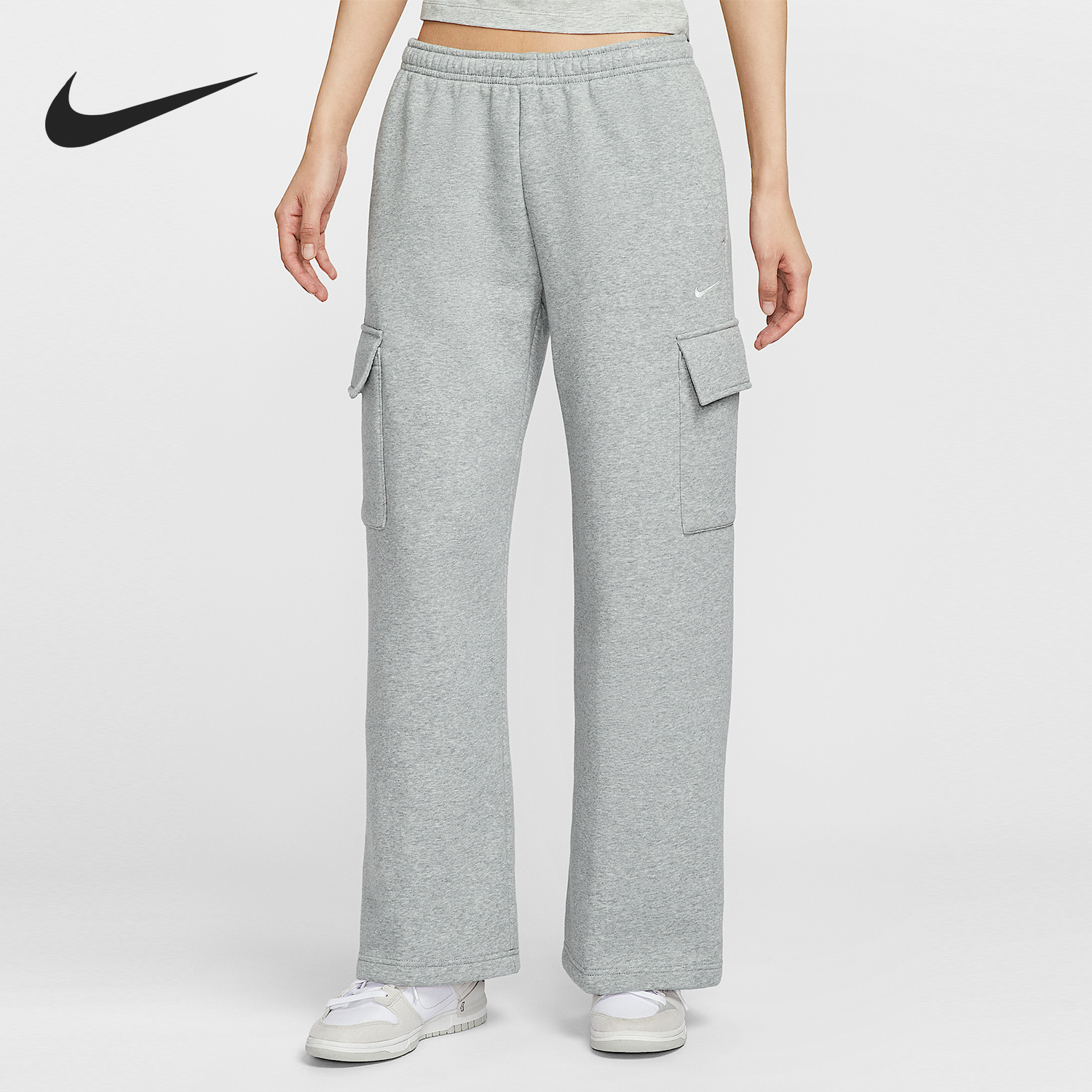 Nike/耐克官方正品Sportswear女士加绒工装运动长裤IM7489-063