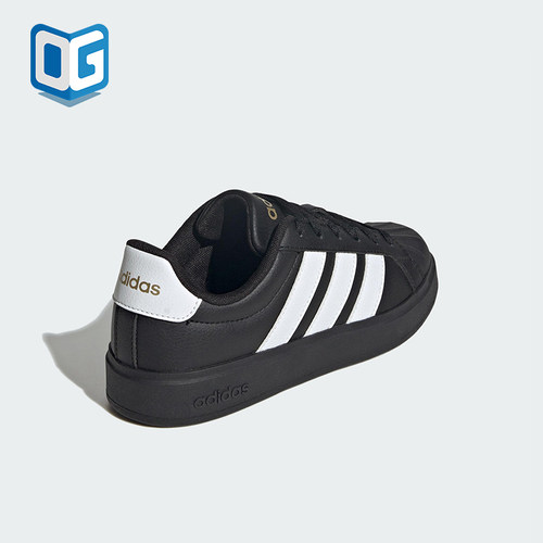 Adidas/阿迪达斯正品STREETTALK大童休闲运动系带耐磨板鞋JS5053