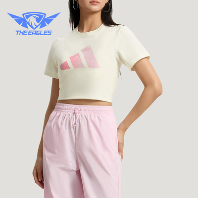 Adidas/阿迪达斯正品FAV TEE女士透气LOGO印花日常休闲T恤KS2867
