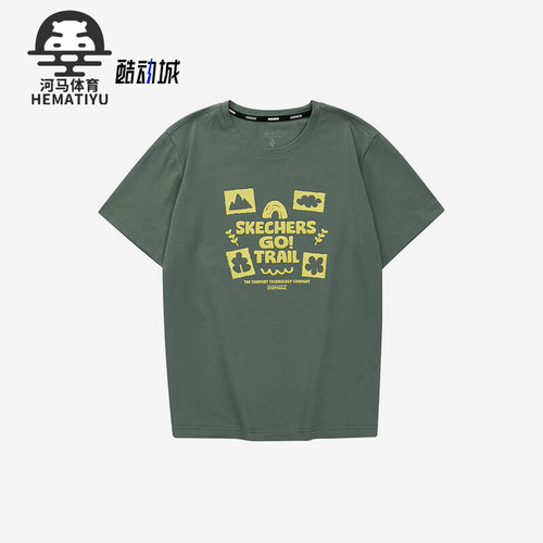 斯凯奇女士运动圆领短袖