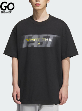 Adidas/阿迪达斯正品2025夏季款男士印花经典宽松篮球短袖KA2292