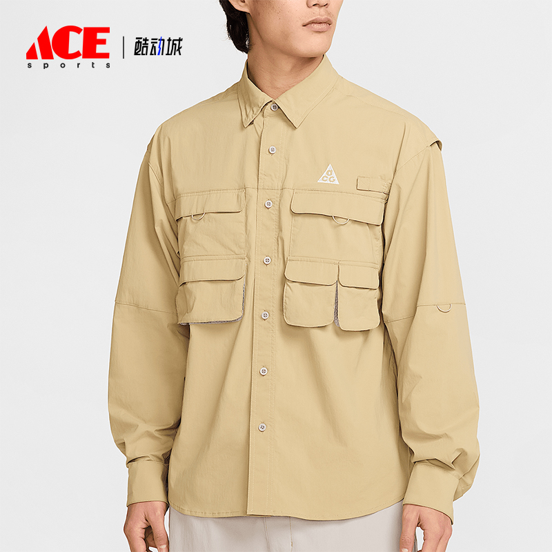 Nike/耐克正品春季新款男士户外多口袋翻领衬衫HJ2466-297
