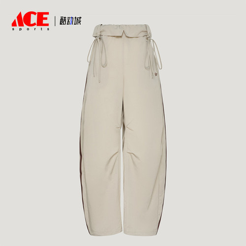 Adidas/阿迪达斯正品三叶草女士宽松运动系带休闲长裤LD6429