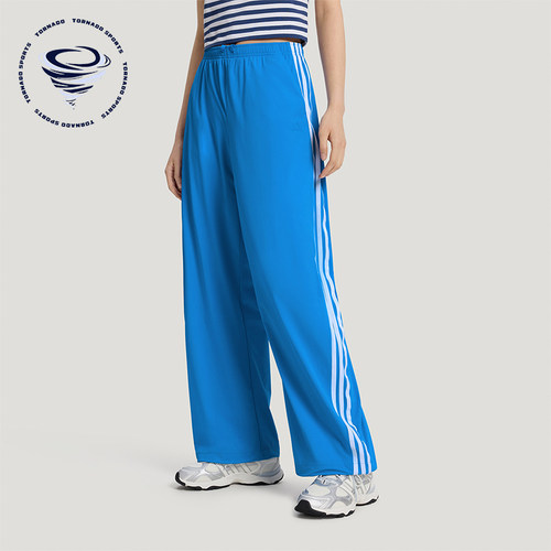 Adidas/阿迪达斯正品女士宽松梭织防晒经典休闲运动长裤KZ4176