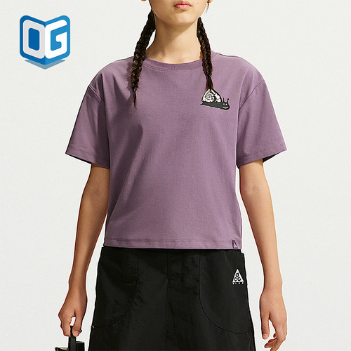 Nike/耐克正品2026年大童时尚休闲印花短袖T恤IZ7598-536
