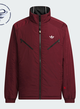 Adidas/阿迪达斯正品三叶草男士运动休闲双面穿棉服KA0821