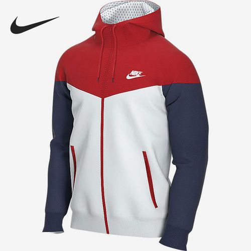 Nike/耐克正品男子连帽梭织轻盈跑步运动夹克外套 AT5271-104