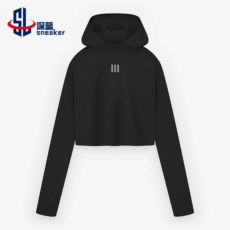 Adidas/阿迪达斯正品新款女士紧身连帽运动经典卫衣套头衫IN5899