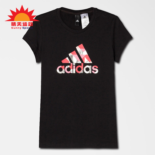 Adidas/阿迪达斯正品女士休闲时尚柔软透气潮流短袖T恤CG0748