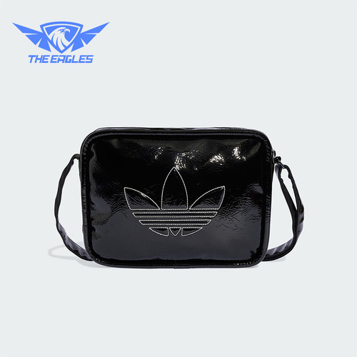 Adidas/阿迪达斯正品三叶草男女经典亮泽感透气运动斜挎包JD5558
