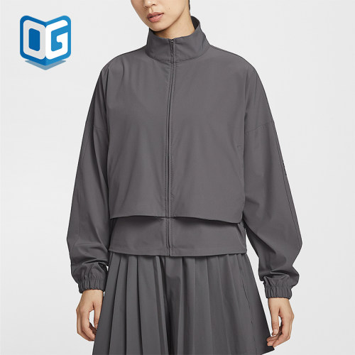 Nike/耐克正品Dri-FIT女士网眼拼接透气宽松休闲外套HJ0964-036