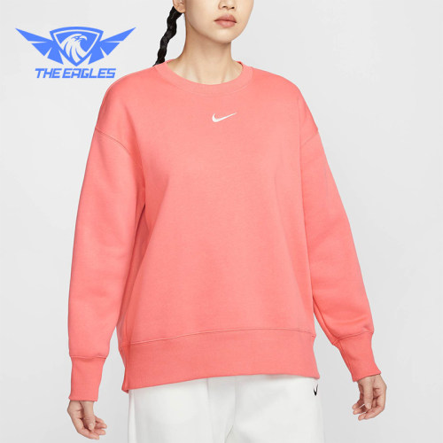 Nike/耐克正品 Oversize 风女士加绒圆领运动卫衣FZ4271-814