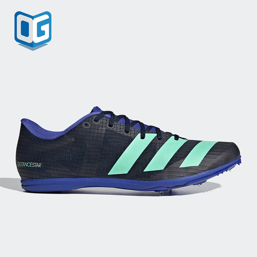 Adidas/阿迪达斯正品Distancestar男士透气复古轻便跑步鞋HQ3774
