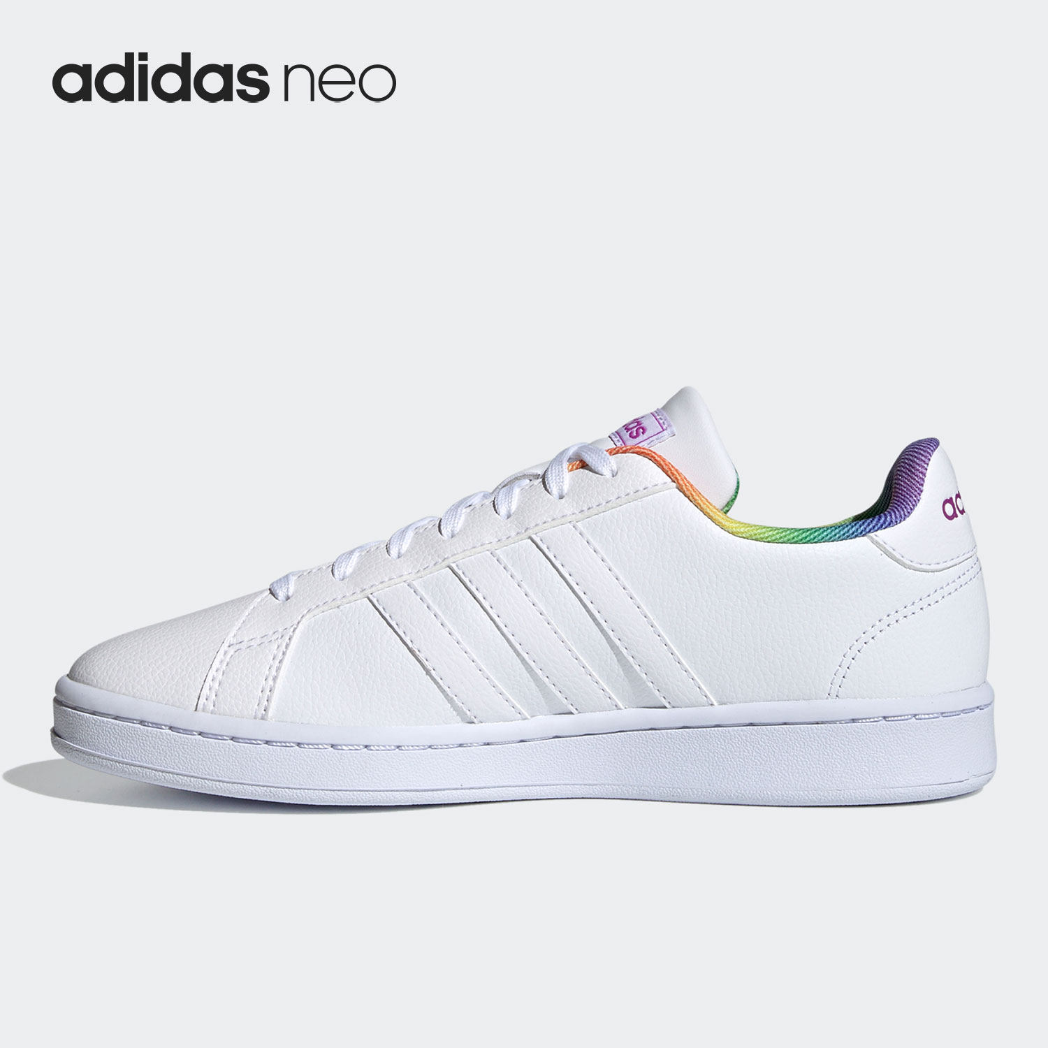 Adidas/阿迪达斯正品GRAND COURT 男女运动休闲板鞋小白鞋 H01054,运动鞋new,板鞋,淘宝优惠券,粉丝福利购,淘宝优惠卷