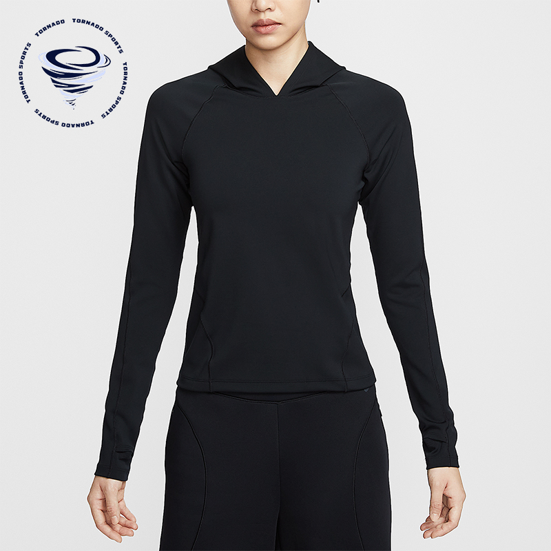 Nike/耐克正品Dri-FIT女士休闲运动修身连帽套头卫衣IF0739-010