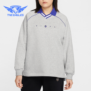 女士日常翻领套头针织卫衣IF0257 Nike 款 2025冬季 043 耐克正品