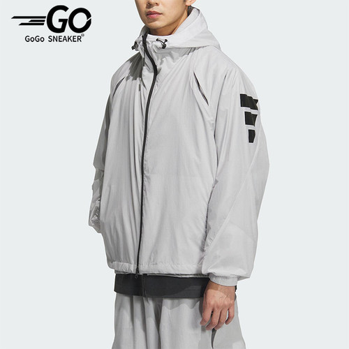 Adidas/阿迪达斯正品新款男士经典运动连帽梭织宽松外套JM6232