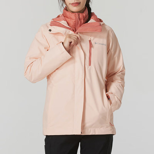 Columbia/哥伦比亚正品连帽女士夹棉三合一冲锋衣WR0635890