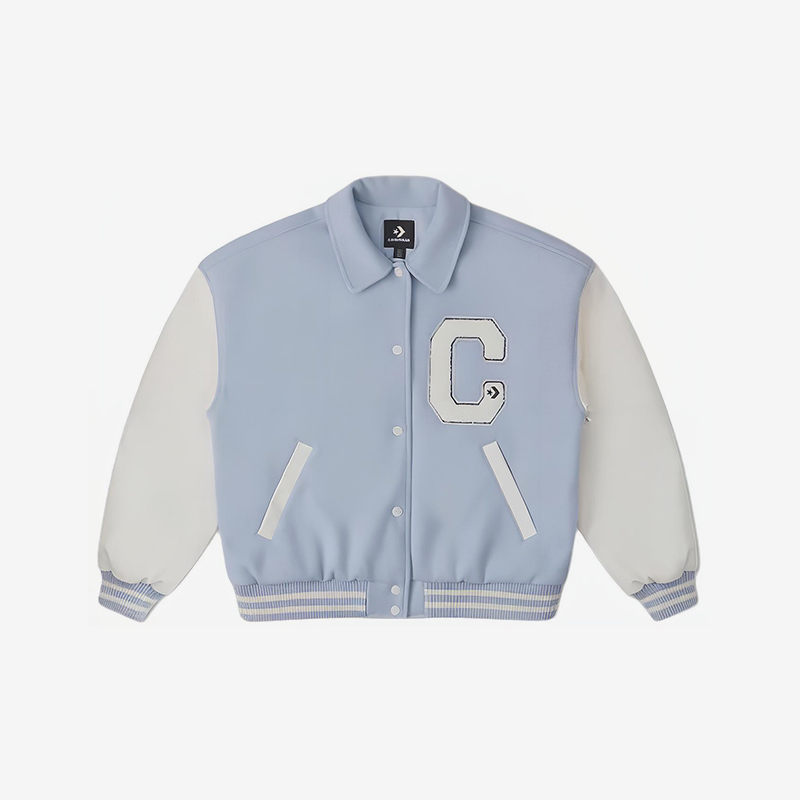 Converse/匡威正品新款女士复古拼接单排扣夹克外套10027242-A01