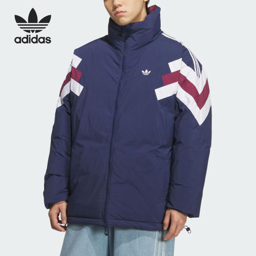 Adidas/阿迪达斯正品三叶草男士立领双面保暖羽绒服KF9609