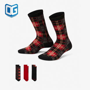 FB9365 Nike 运动袜三双装 JORDAN儿童针织透气经典 010 耐克正品