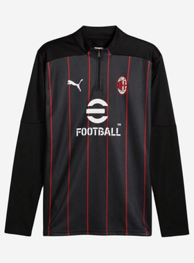 Puma/彪马正品AC米兰半拉链训练服男士吸湿运动长袖779345-07
