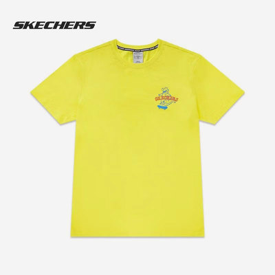 Skechers/斯凯奇正品夏季休闲男子运动t恤短袖 SMLD219M018