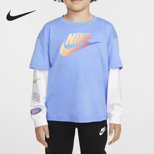 Nike/耐克正品Back to Sport小童运动简约休闲T恤HQ7801-410