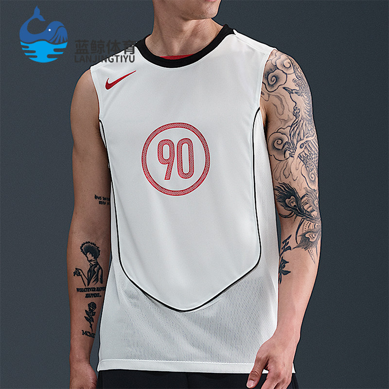 Nike/耐克正品Dri-FIT男士透气足球训练无袖运动背心HV1181-133