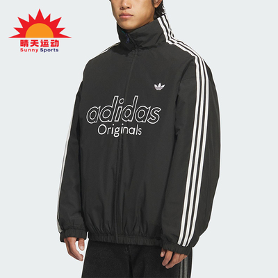 Adidas/阿迪达斯正品三叶草男士保暖双面穿宽松复古棉服KS5954