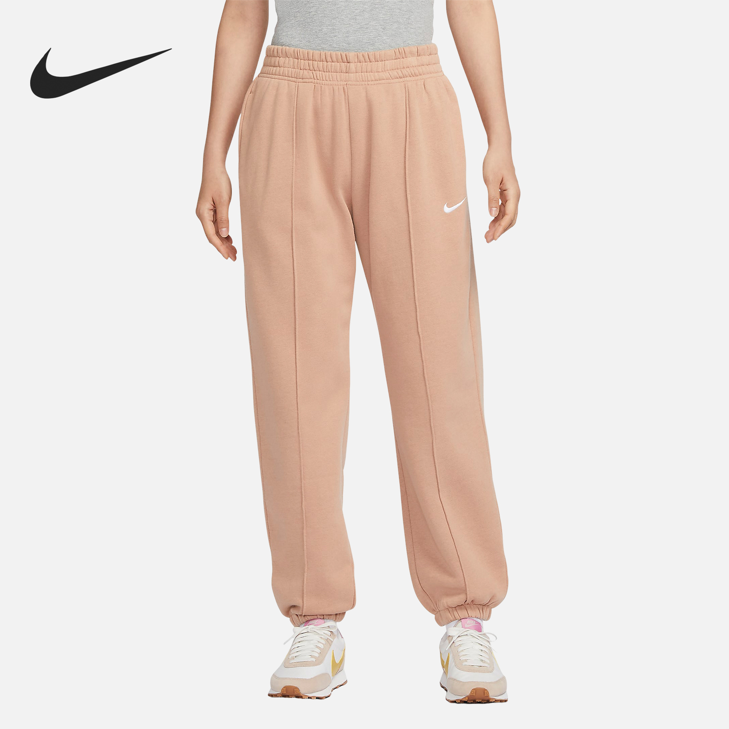 Nike/耐克官方正品新款女士运动休闲加绒保暖针织长裤BV4090-200