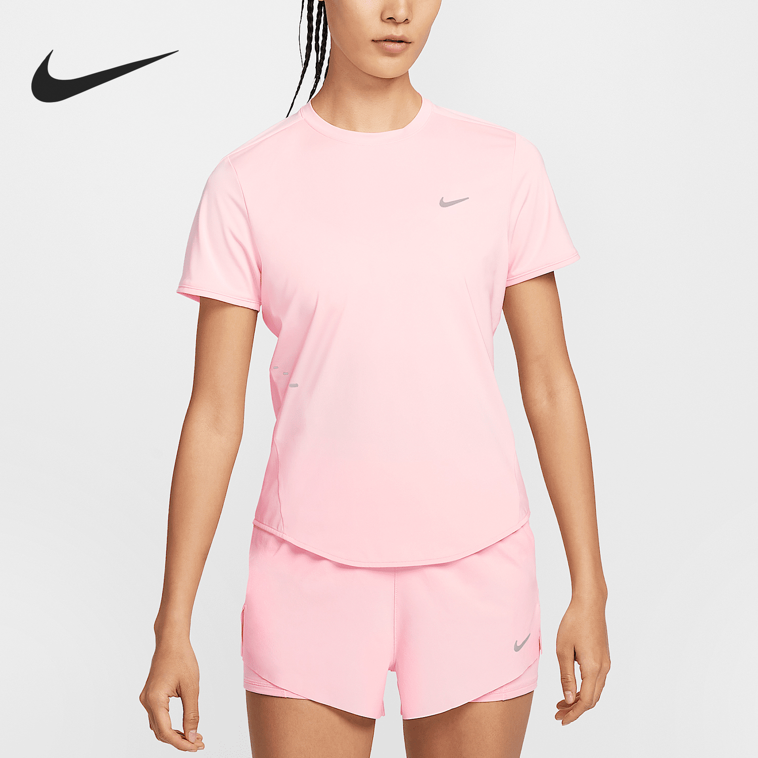 Nike/耐克官方正品2025夏季女士透气网眼运动跑步短袖HM9699-607
