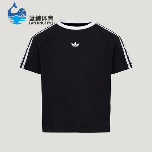 Adidas/阿迪达斯正品三叶草LACET-SHIRT新款经典短袖T恤KU3111