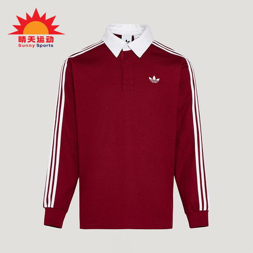 Adidas/阿迪达斯正品三叶草男士宽松经典运动长袖POLO衫KG3905