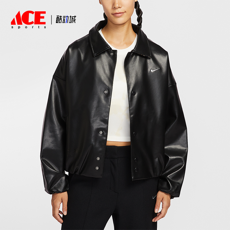 Nike/耐克正品Sportswear女士运动翻领宽松时尚外套IO0477-010
