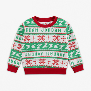 休闲运动保暖圆领上衣 Nike 婴幼童冬新款 JORDAN DD2561 耐克正品