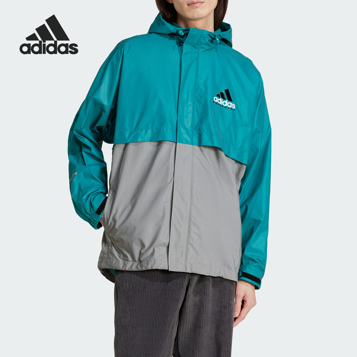 Adidas/阿迪达斯官方正品EQT WINDBREAKER男士梭织夹克外套JC8228
