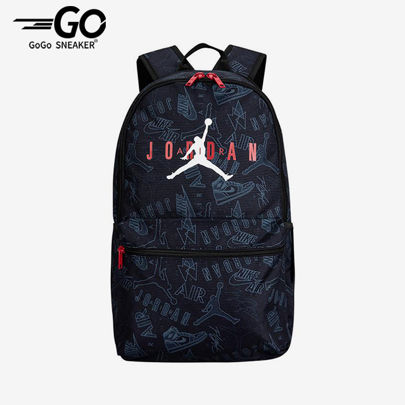 Nike/耐克正品JORDAN男女大容量满印经典双肩包JD2413006AD-001
