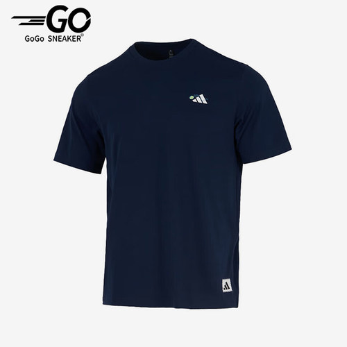 Adidas/阿迪达斯正品2025秋季款男士套头运动透气圆领短袖KC5319