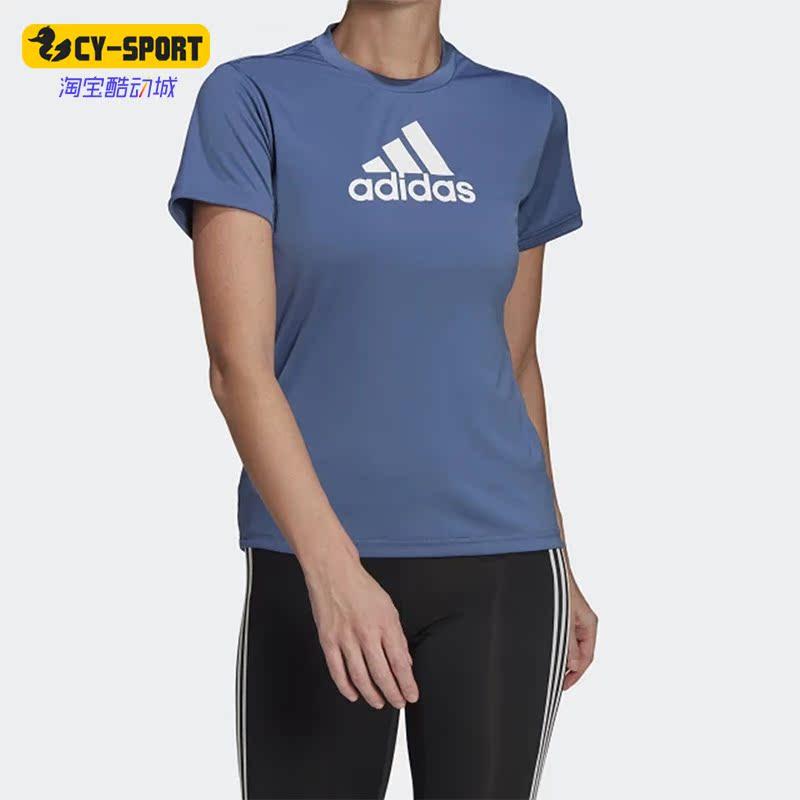 Adidas/阿迪达斯正品夏季新款训练女子运动休闲透气T恤短袖GL3825